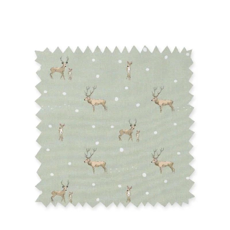 Christmas Stags Fabric Sample