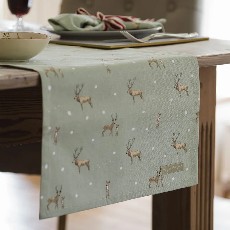 Christmas Stags Table Runner