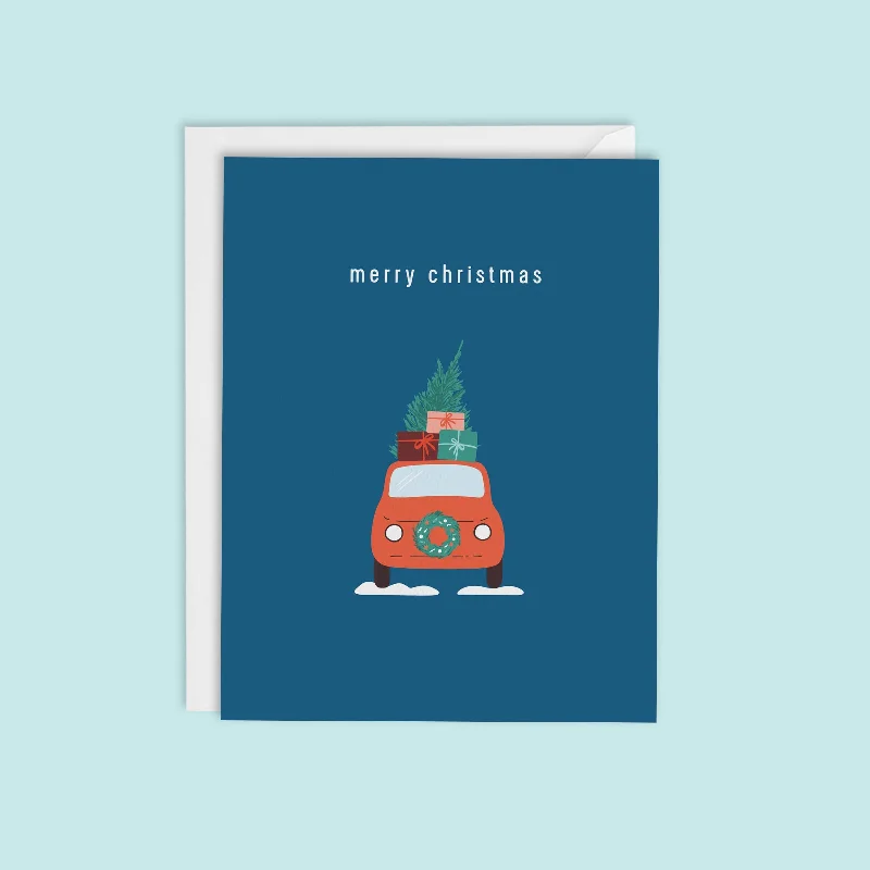 Christmas Tree Car Card