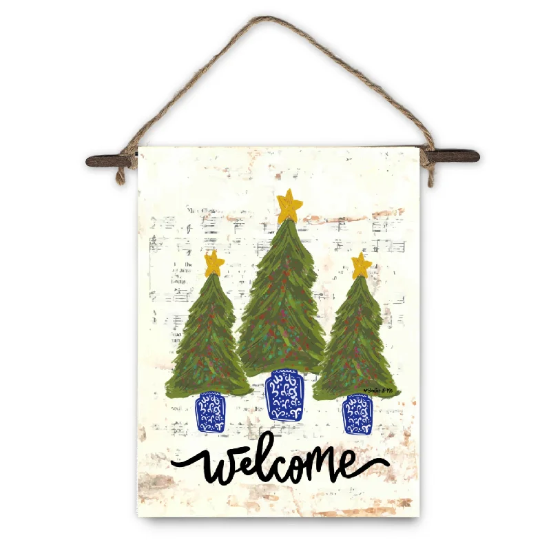 Christmas Tree Trio Mini Wall Hanging