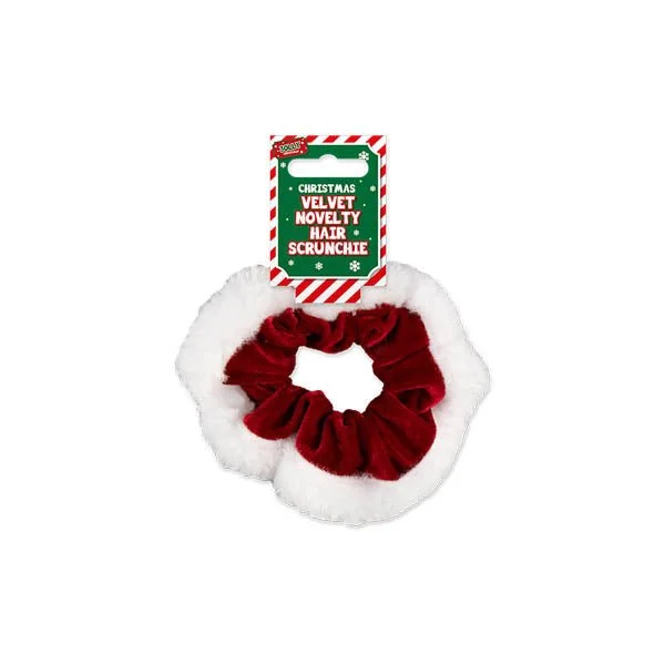 Christmas Velvet Novelty Hair Scrunchie