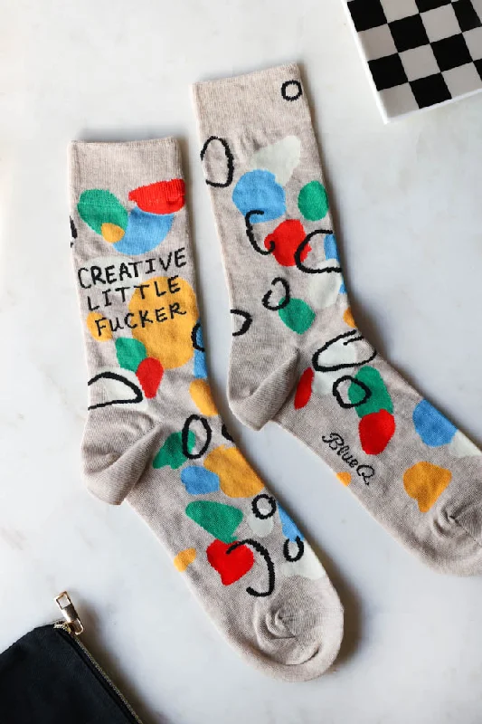 Creative Little Fucker Mens Crew Socks