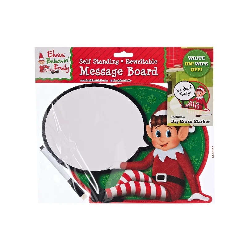 Elves Behaving Badly Elf Speech Bubble Sign