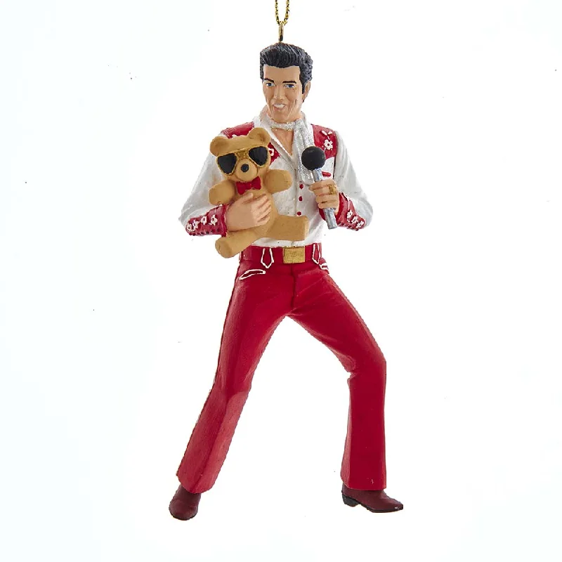 Elvis®with Teddy Bear Ornament