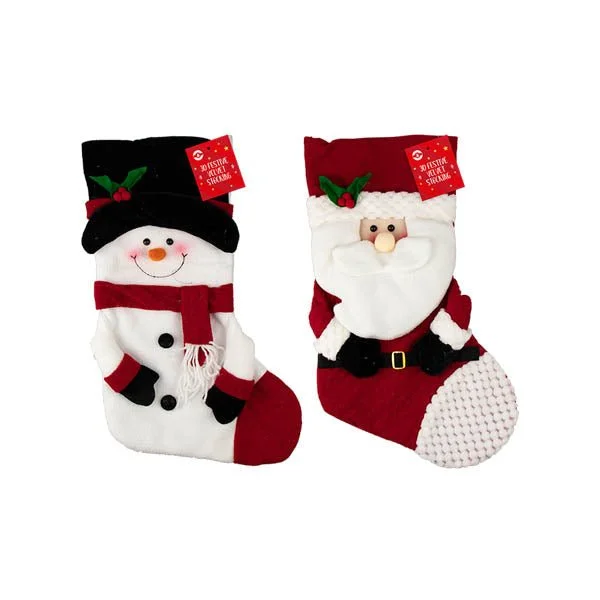 Festive Stocking 3D 47x28cm