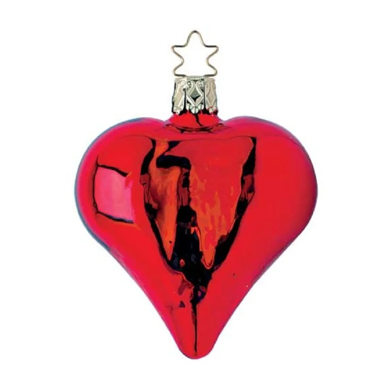 Fiery Hot Mercury Heart by Inge Glas of Germany