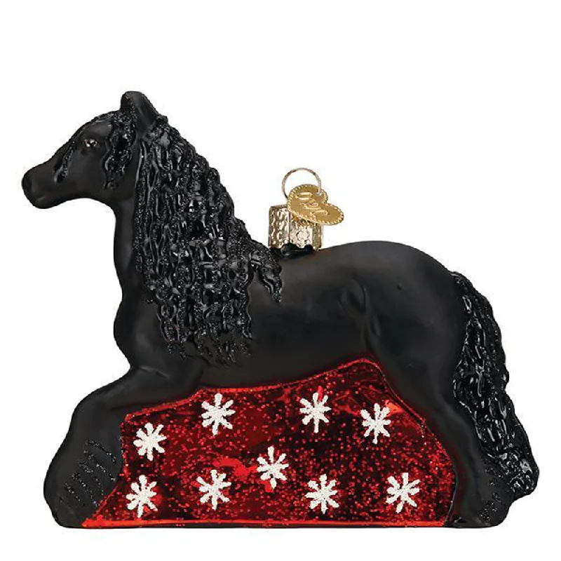 Friesian Horse Ornament - Old World Christmas