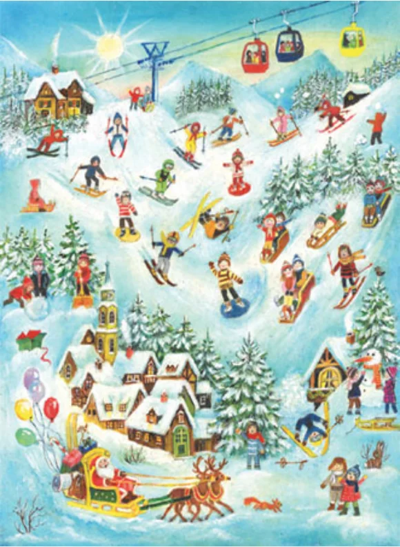 Fun with Sledding Advent Calendar by Richard Sellmer Verlag