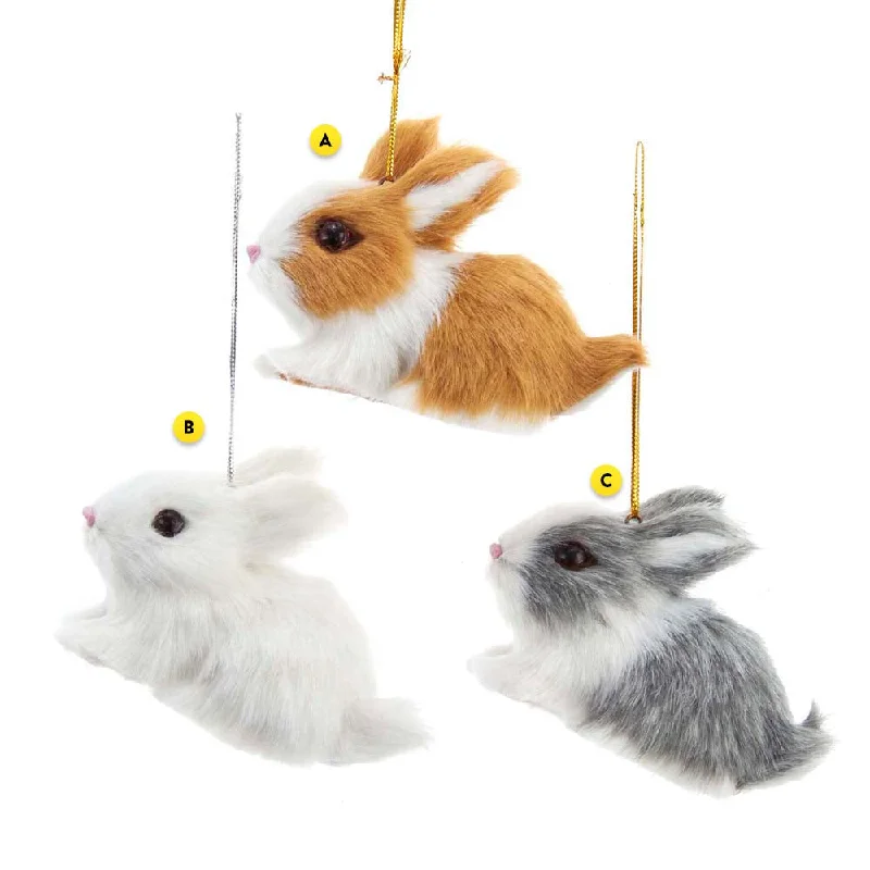 Fuzzy Bunny Ornament