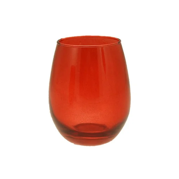 Glass Tumbler Red