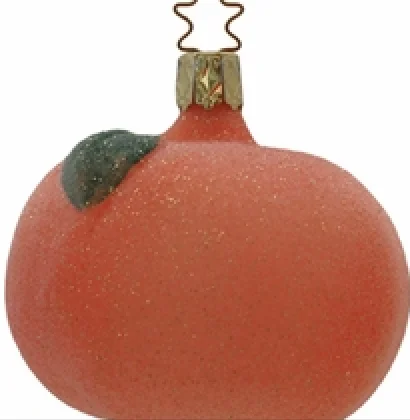 Glistening Tangerine Ornament by Inge Glas of Germany