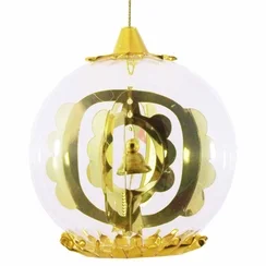 Bell Tree Foil Ornament, gold by Resl Lenz