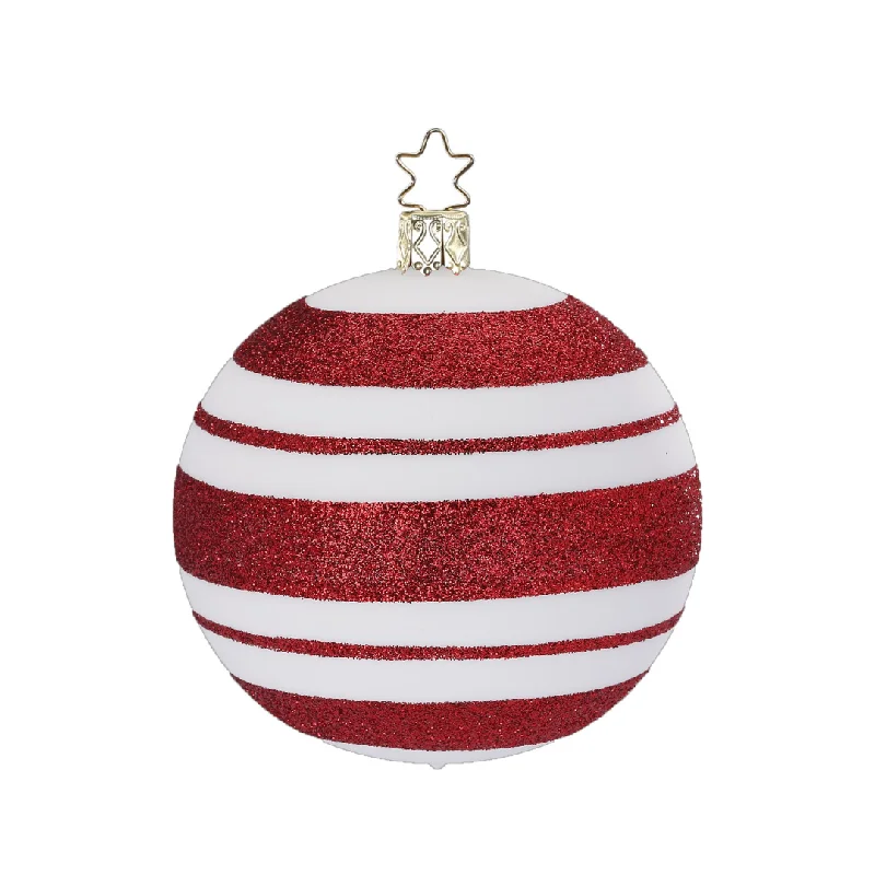 Happy Stripes Ball, red and white by Inge Glas of Germany