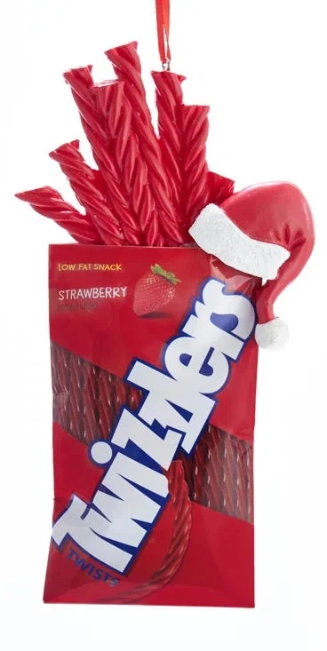 5.75" Hershey's™ Twizzlers with Santa Hat Ornament