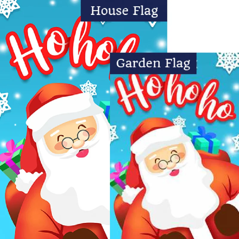 Ho Ho Ho Flags Set (2 Pieces)