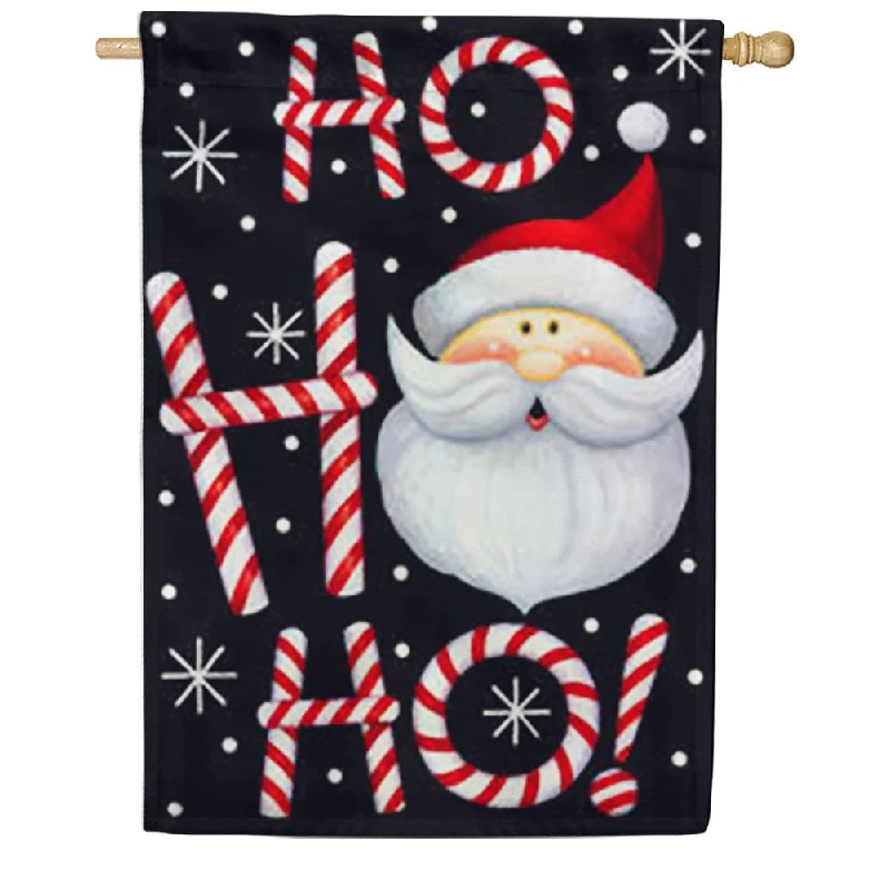 Ho Ho Ho Santa House Flag