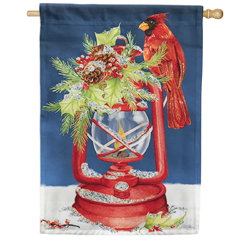 Holiday Lantern House Flag