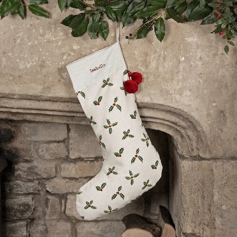 Holly & Berry Christmas Stocking