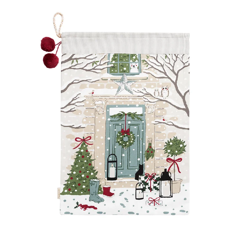 Holly & Berry Home for Christmas Sack