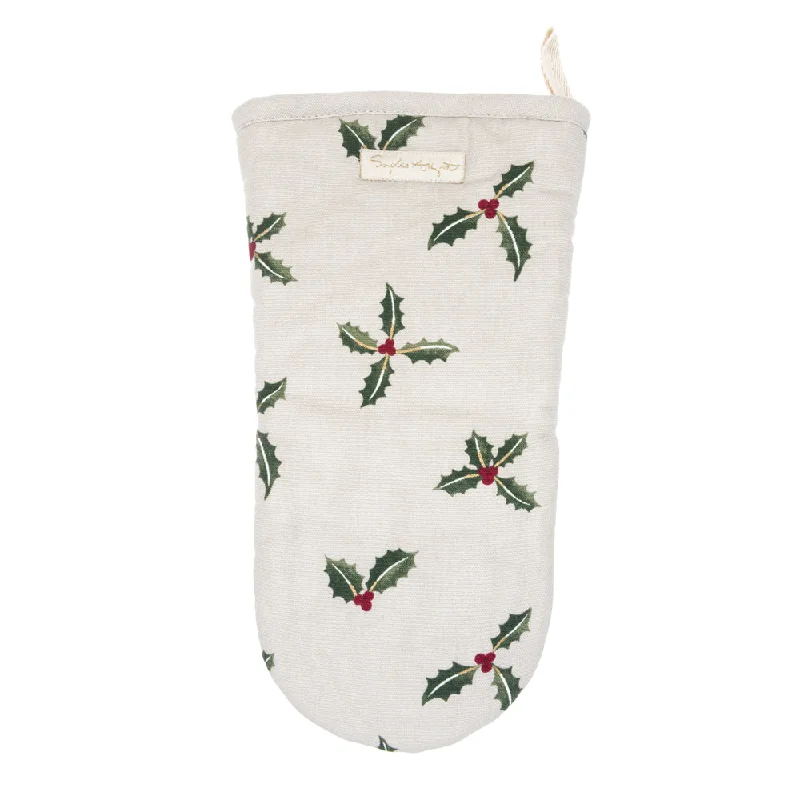 Holly & Berry Oven Mitt