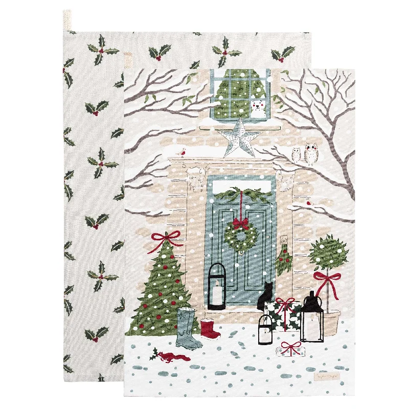 Holly & Berry Tea Towel (Set of 2)