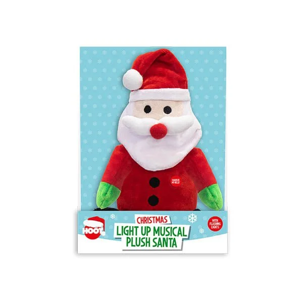 Hoot Light Up Musical Plush Santa