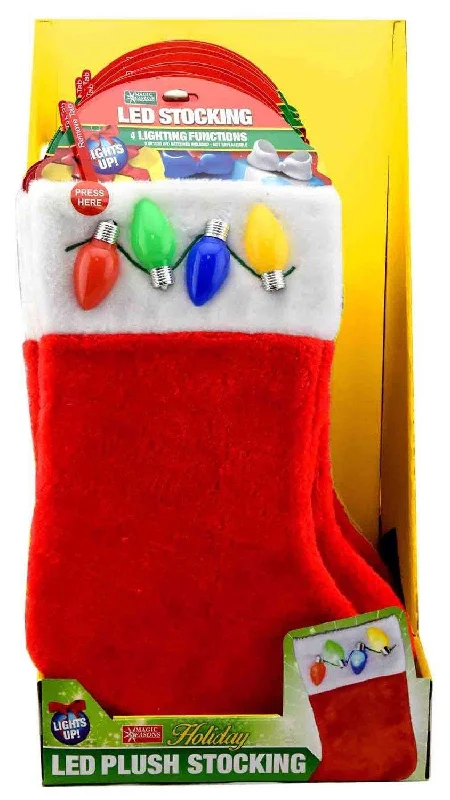 Jumbo Flashing Christmas Stocking