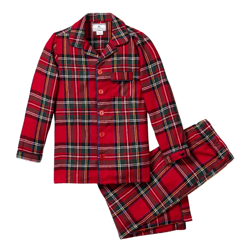 Kid's Brushed Cotton Pajama Set in Imperial Tartan