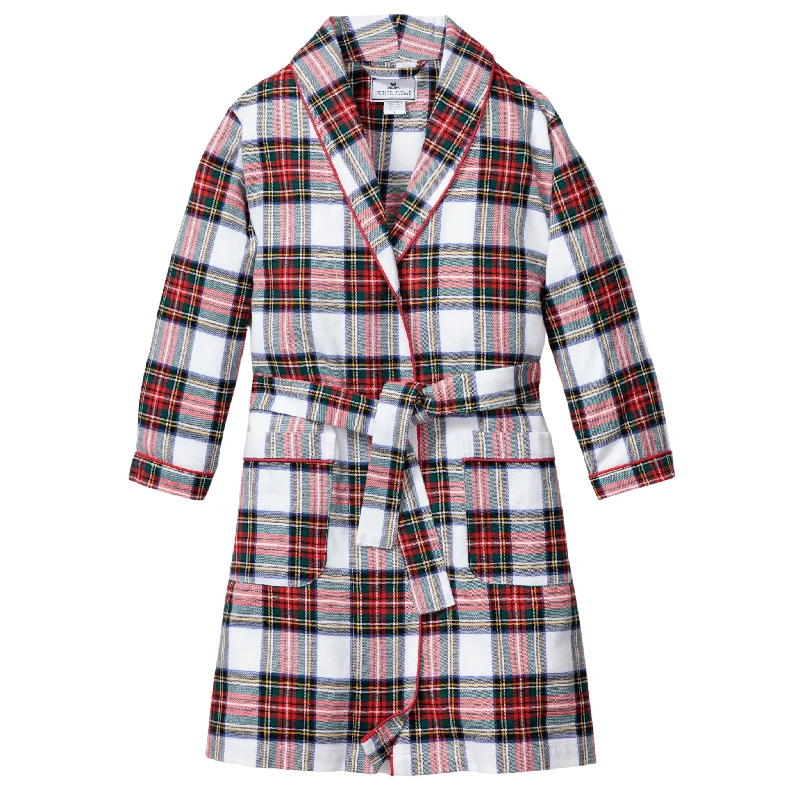 Kid's Brushed Cotton Robe in Balmoral Tartan