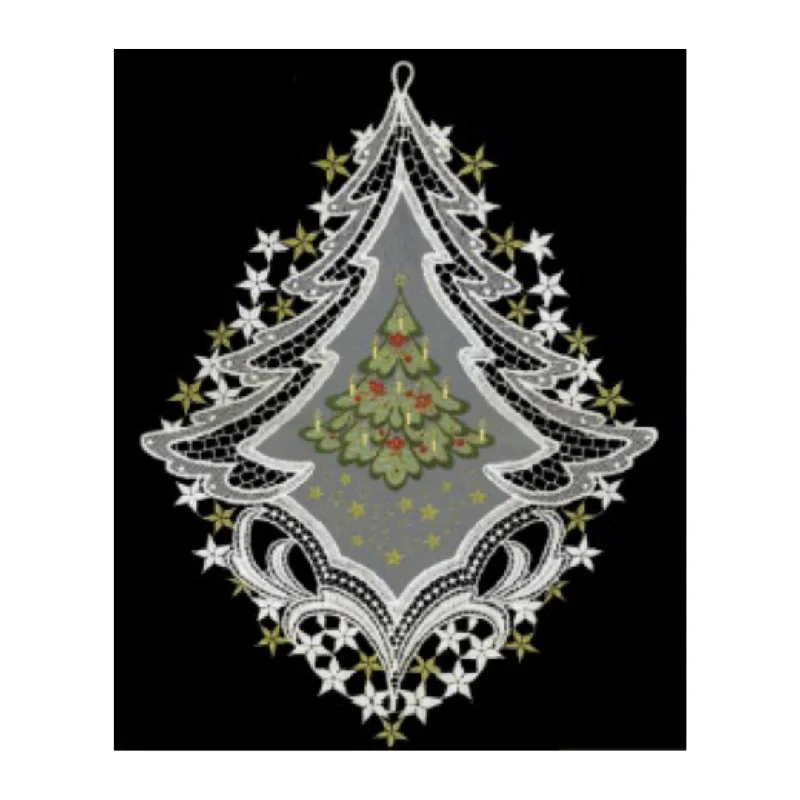 Lace Christmas Tree Window Picture by StiVoTex Vogel