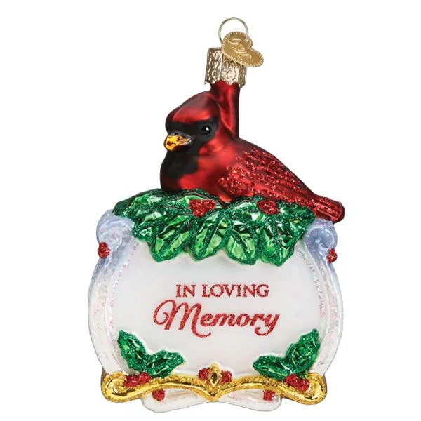 Memorial Cardinal Ornament - Old World Christmas