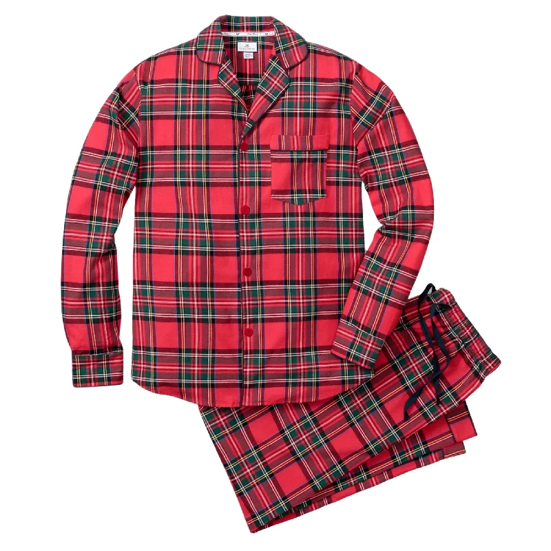 Men's Brushed Cotton Pajama Set in Imperial Tartan