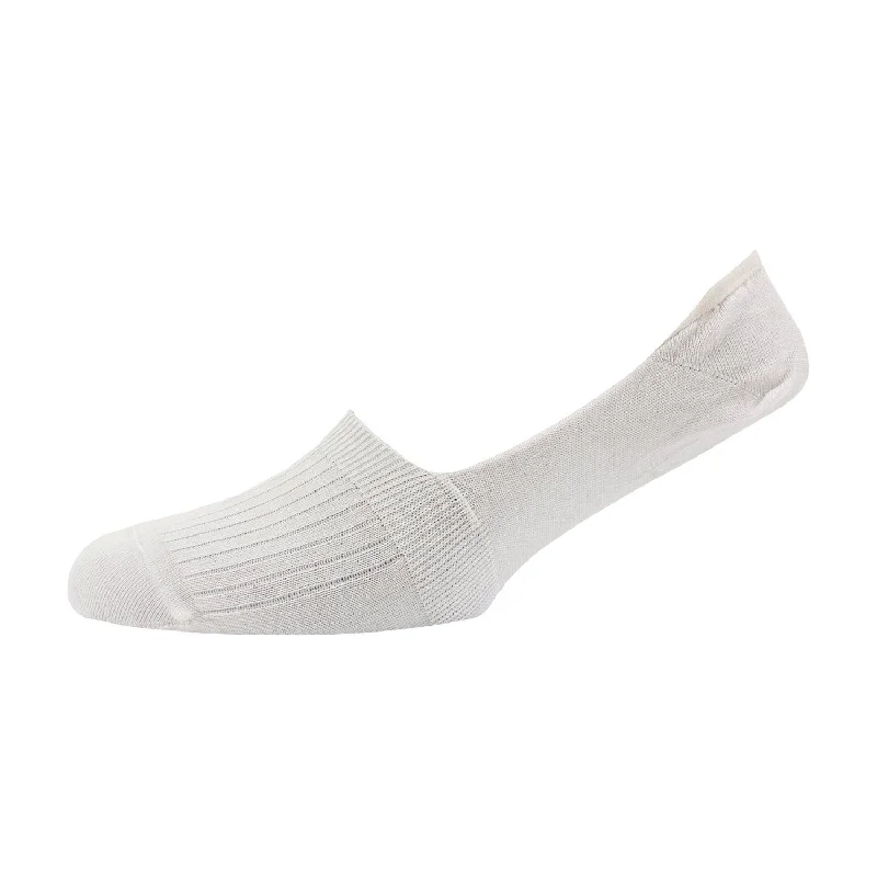 Men's Rib Mercerised Cotton Invisible Socks