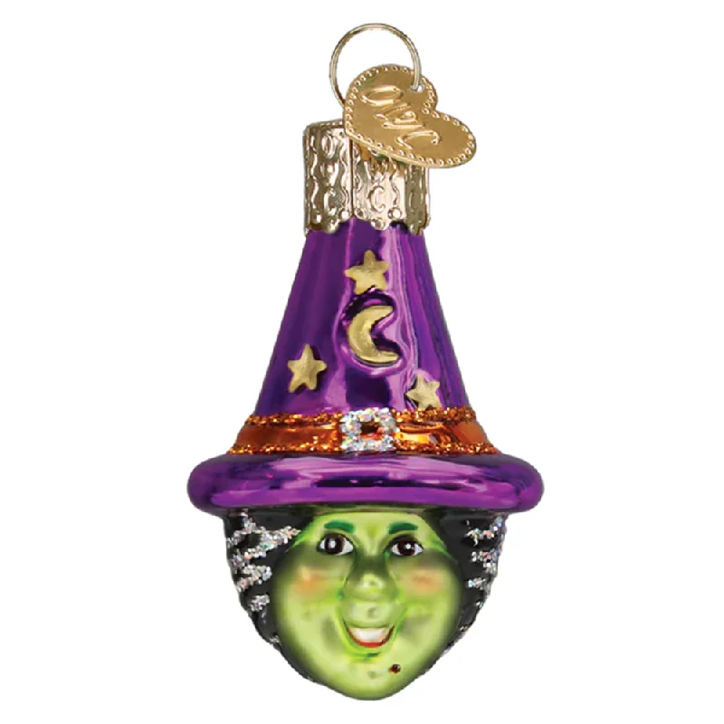 Mini Witch Head Ornament - Old World Christmas