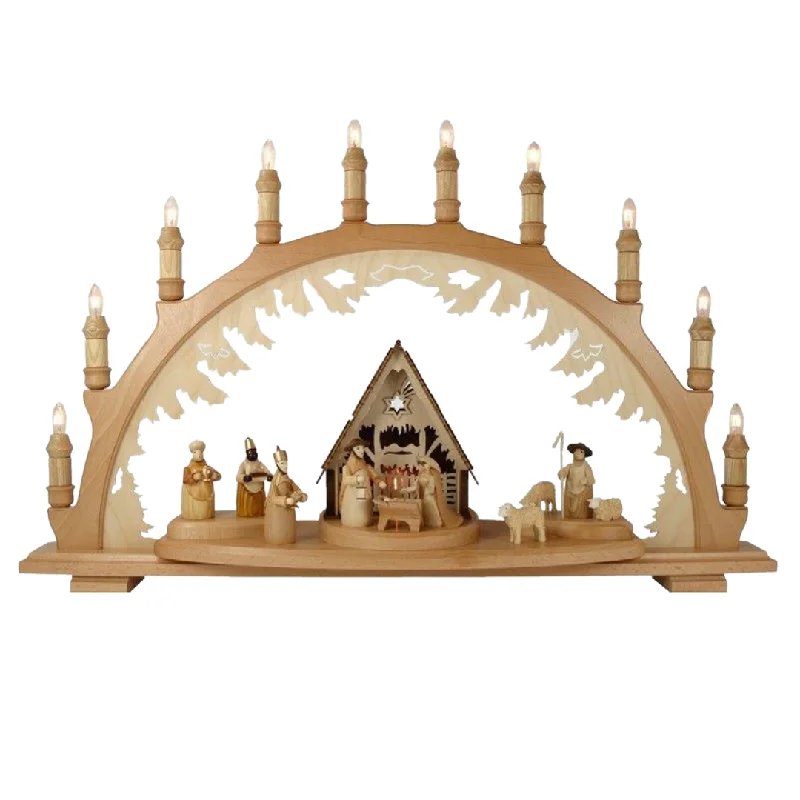 Nativity figures with illuminated stable, QTY bulbs? ribbed type 12v/3w