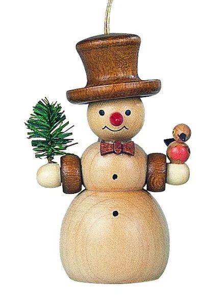 Snowman Ornament, natural by Mueller GmbH