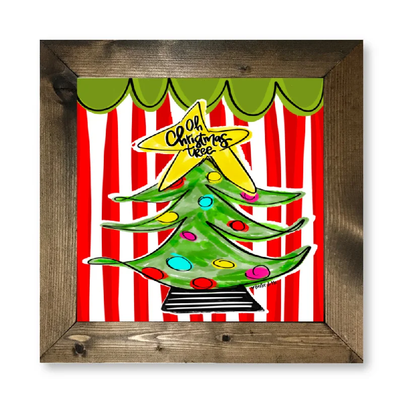 Oh Christmas Tree Framed Art