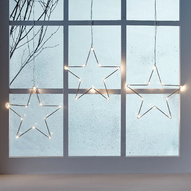 Osby Star Trio Christmas Window Light