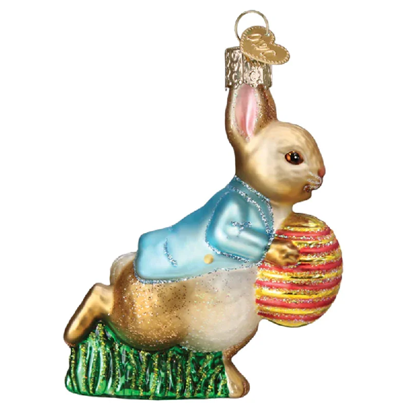 Peter Rabbit With Easter Egg Ornament - Old World Christmas