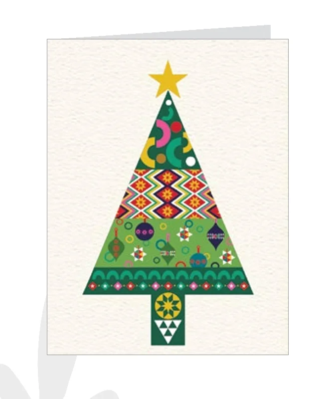 Petite 20 Piece Boxed Cards - Colorful Tree