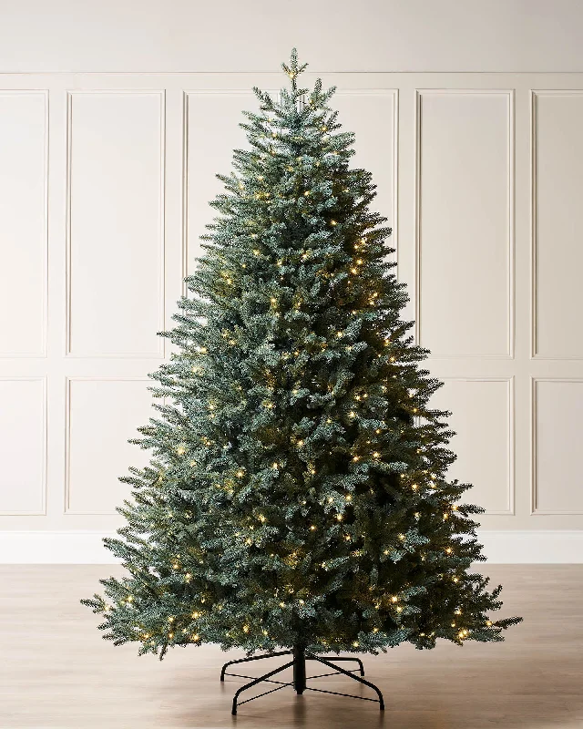 Pre-Lit Mixed Pine Blue Christmas Tree, Dual LED