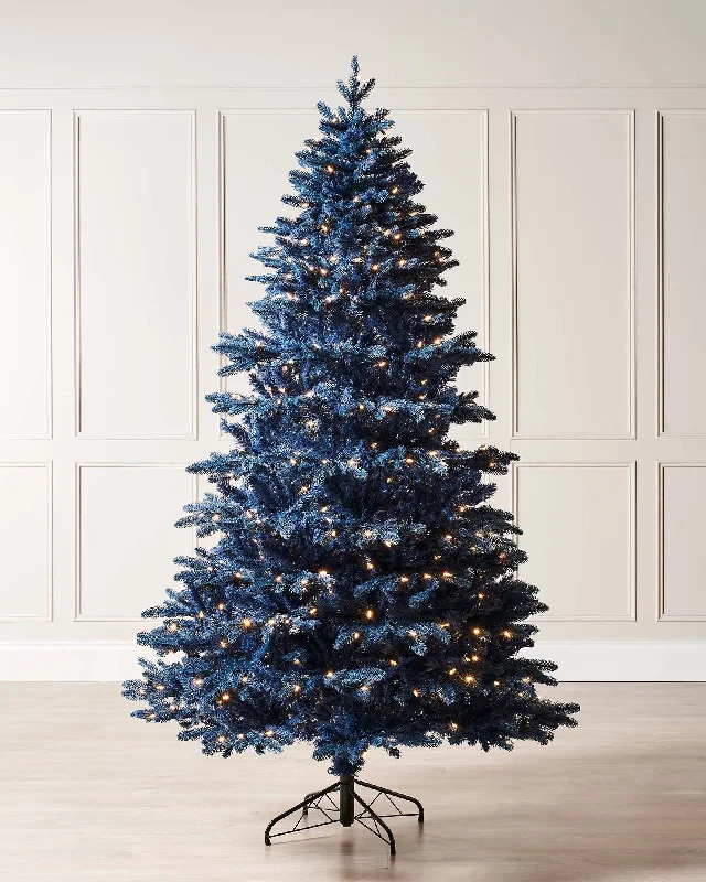 Pre-Lit Sapphire Blue Christmas Tree