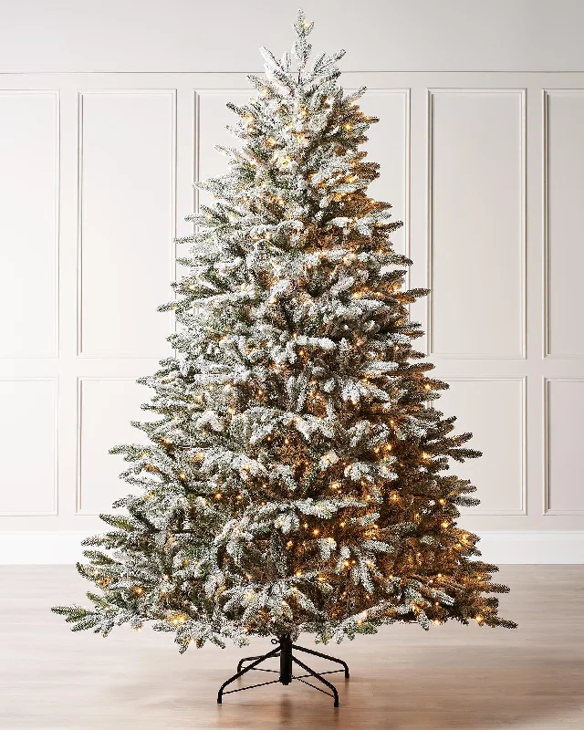 Pre-Lit Snow Flocked Christmas Tree, 7.5 ft