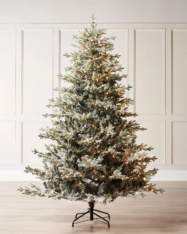 Pre-Lit Snow Flocked Fraser Fir Christmas Tree