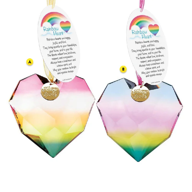 Rainbow Heart Ornament