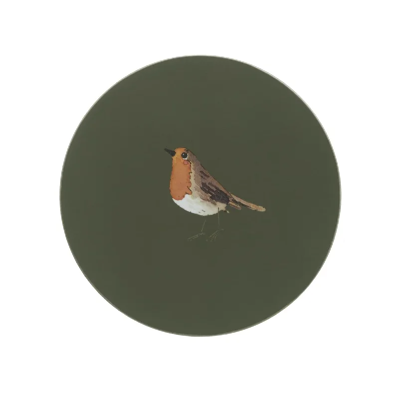 Robin Circular Coasters (Set of 4)