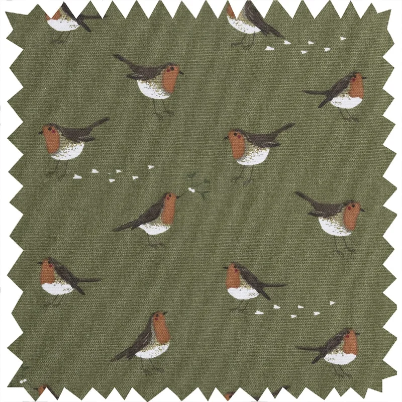 Robin Green Fabric by the Metre