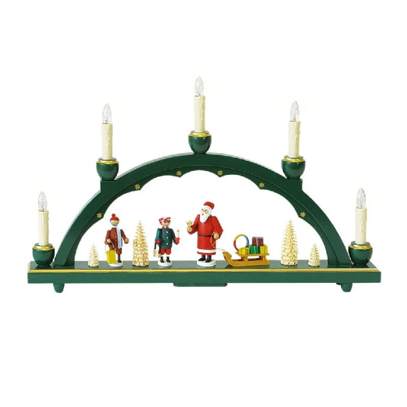 Santa and Children, green arch by Richard Glasser GmbH