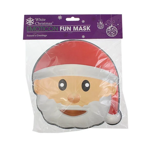 Santa Emoticon Fun Mask