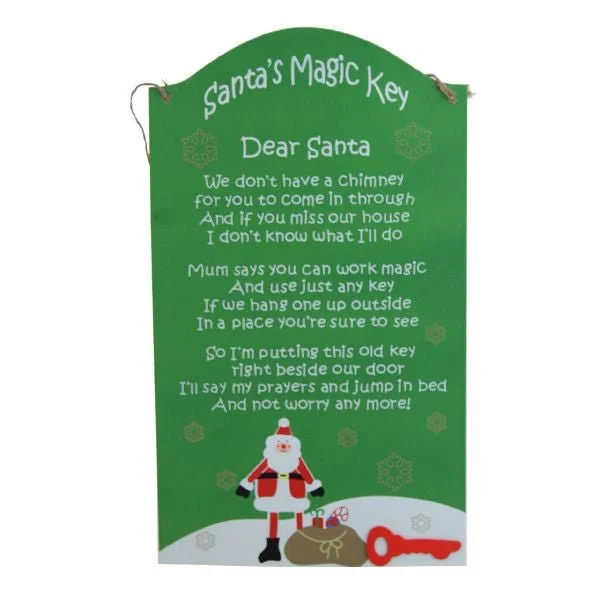 Santa Magic Key Poem Board